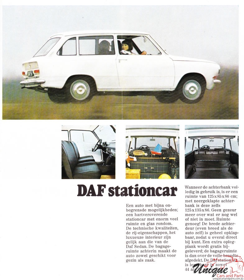 1971 DAF Model Range Brochure Page 4